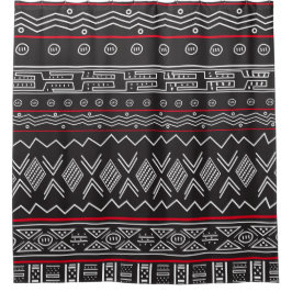 Para Box Cortina de Chá de Mudo Preto E Vermelho