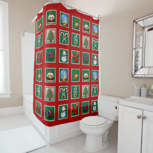 Para Box Cortina de Chá de Natal "Quilt"