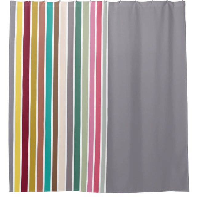 Para Box Cortina de Chá de Padrão de Faixa Retroativa (Frente)