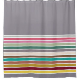 Para Box Cortina de Chá de Padrão de Faixa Retroativa