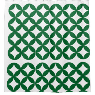 Para Box Cortina de Chá de Padrão de Transferência Verde