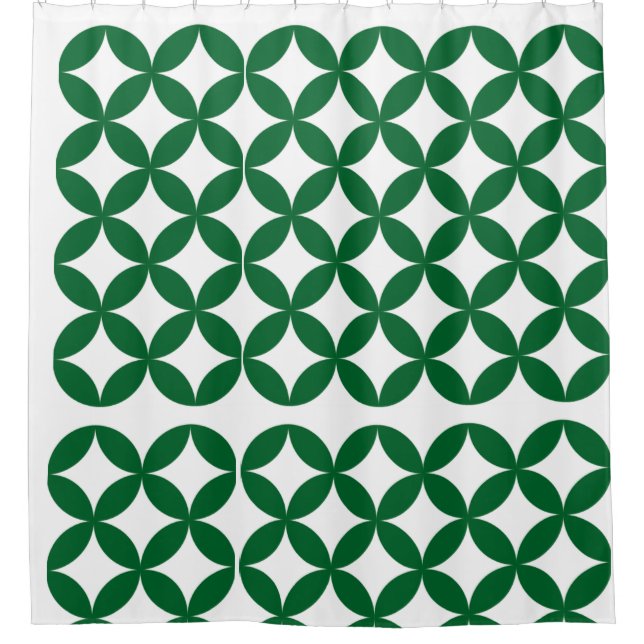 Para Box Cortina de Chá de Padrão de Transferência Verde (Frente)