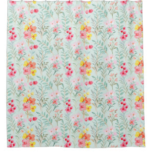 Para Box Cortina de chá de padrão floral