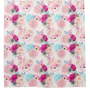 Para Box Cortina de chá de padrão floral