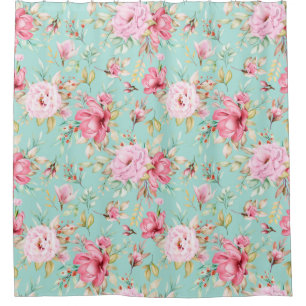 Para Box Cortina de chá de padrão floral