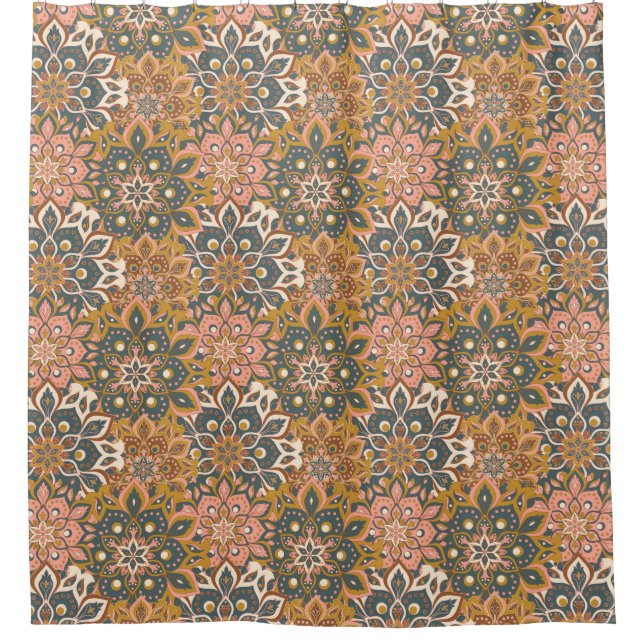 Para Box Cortina de Chá de Padrão Mandala (Frente)