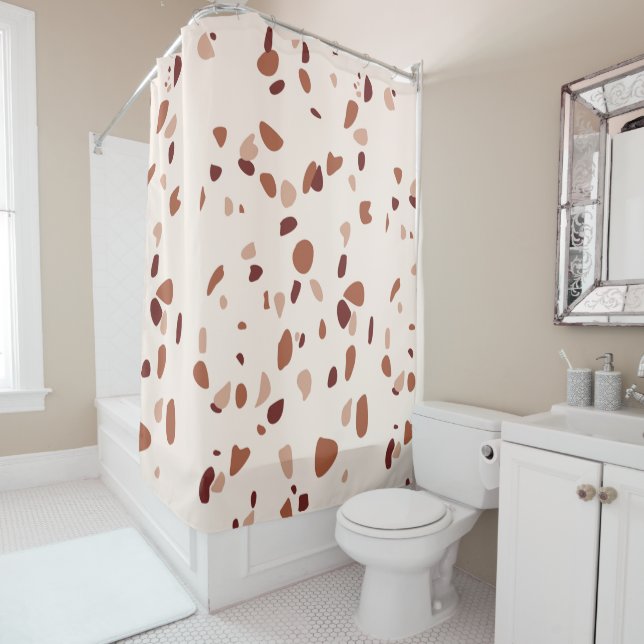 Para Box Cortina de Chá de Padrão Modern Boho Terrazzo (In Situ)