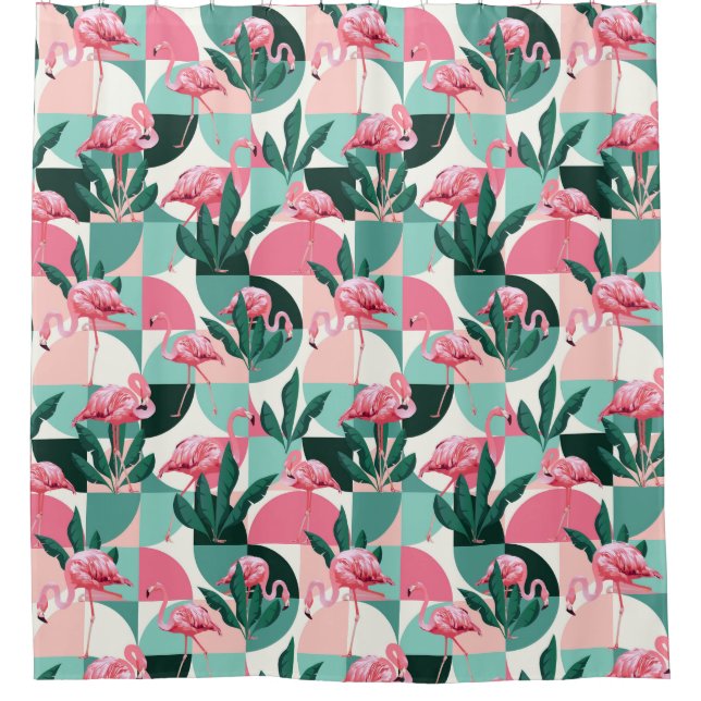 Para Box Cortina de Chá de Padrão Tropical (Frente)