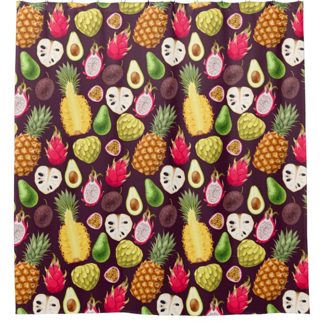Para Box Cortina de Chá de Padrão Tropical (Frente)