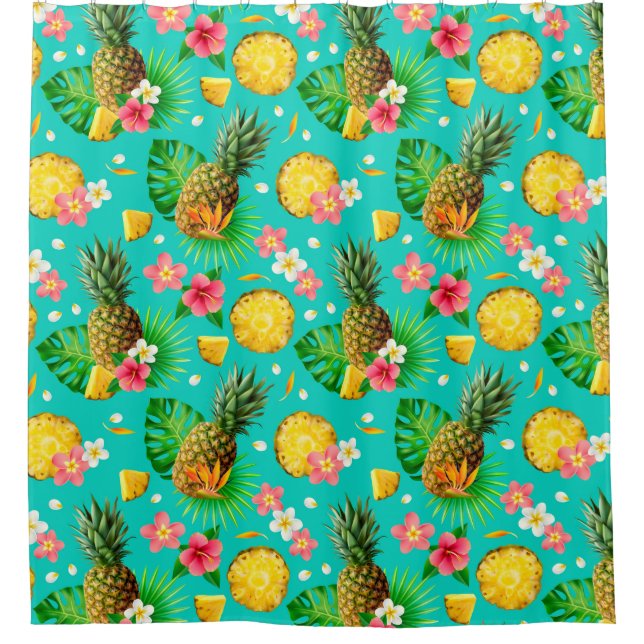 Para Box Cortina de Chá de Padrão Tropical (Frente)