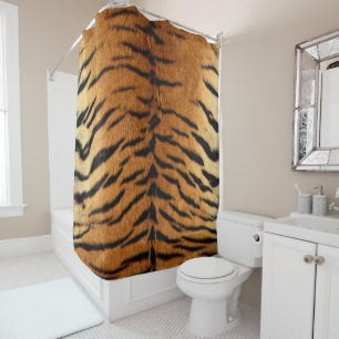 Para Box Cortina de Chá de Pele de Tigre Siberiano Faux