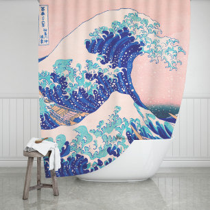 Para Box Cortina de Chá de pintura de Surf japonês de onda 