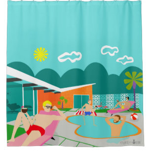 Para Box Cortina de Chá de Piscina de Gay