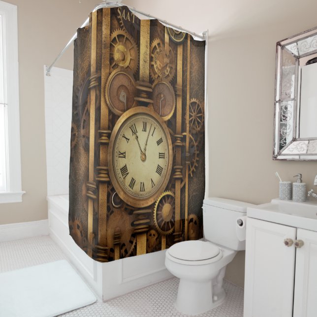 Para Box Cortina de Chá de Relógio Steampunk (In Situ)