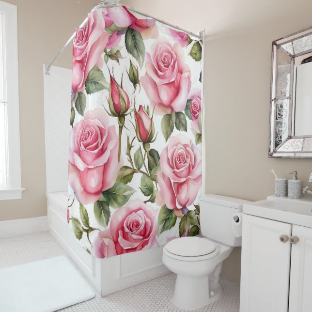 Para Box Cortina de chá de rosas rosa lindíssima (In Situ)