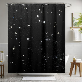 Para Box Cortina de Chá de Sequência de Sparkle Negra Moder