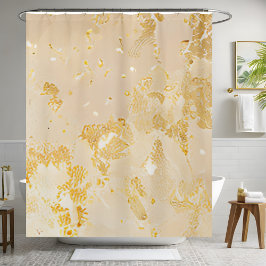 Para Box Cortina de Chá de Sequência Dourada Elegante