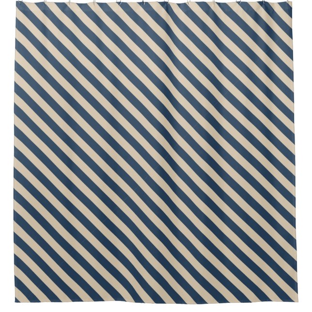 Para Box Cortina de Chá de Stripes Azul/Vanilla (Frente)