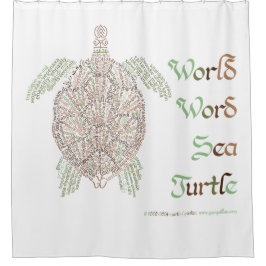 Para Box Cortina de Chá de Tartaruga do Mar do Mundo