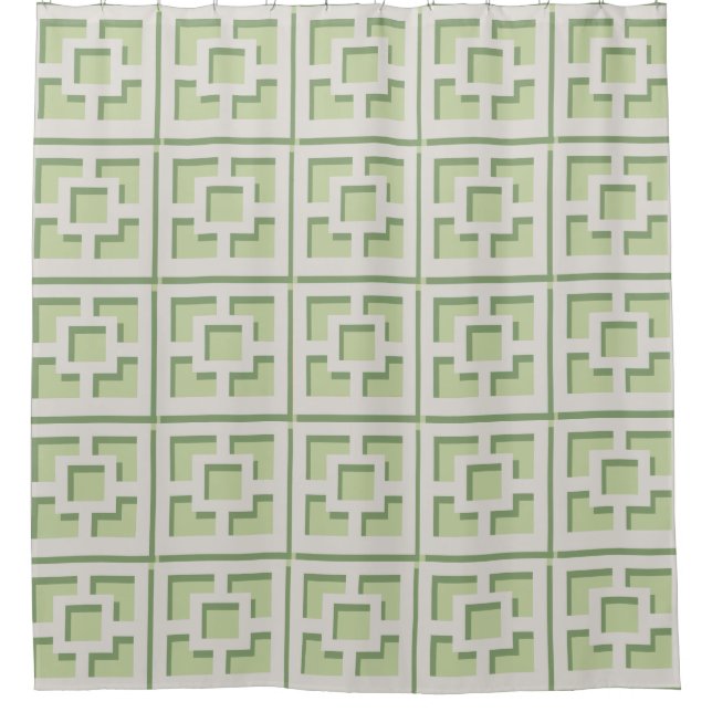 Para Box Cortina de Chá de Trellis Verde Retroativa (Frente)