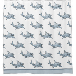 Para Box Cortina de Chá de tubarão