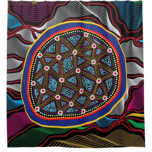 Para Box Cortina de Chá Design-15 Aboriginal (Frente)