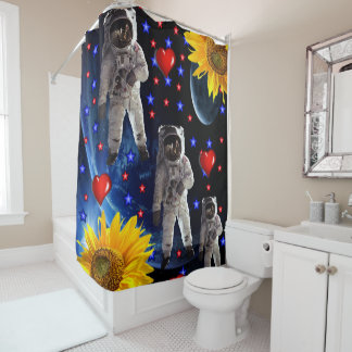 Para Box Cortina de Chá do Astronauta de Girassol