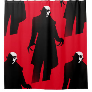Para Box cortina de chá do banheiro do nosferatu do Dia da