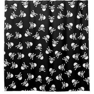 Para Box Cortina De Chá Do Crânio E Crossbones