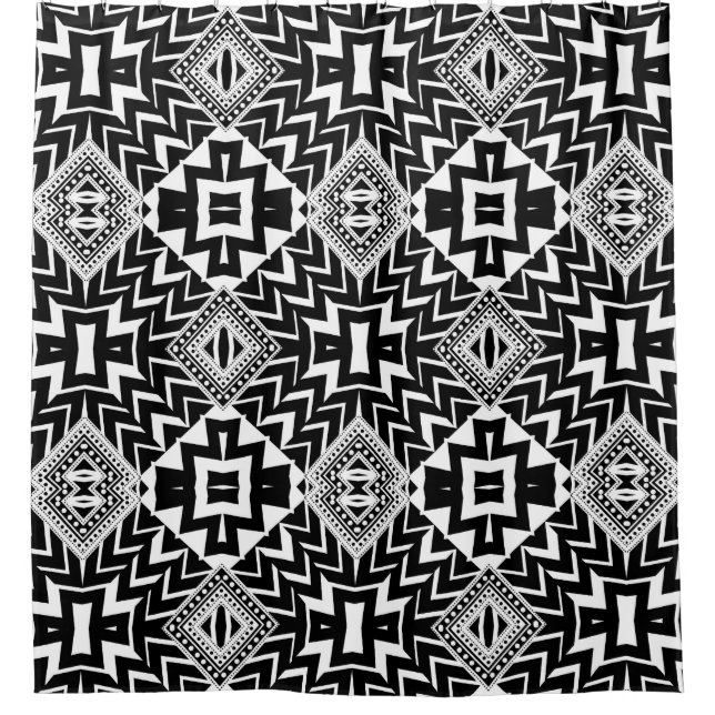 Para Box Cortina de Chá do Padrão Chevron Funky Tribal (Frente)