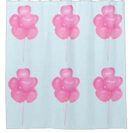 Para Box Cortina de Chá dos Balões Rosa