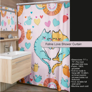 Para Box Cortina de Chá Feline Love