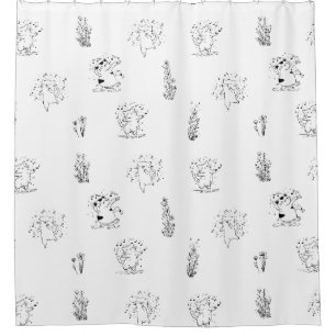 Para Box Cortina de Chá Floral de Gatos Danificantes