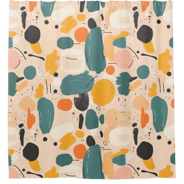 Para Box Cortina de Chá Fluid Abstrato Art (Frente)