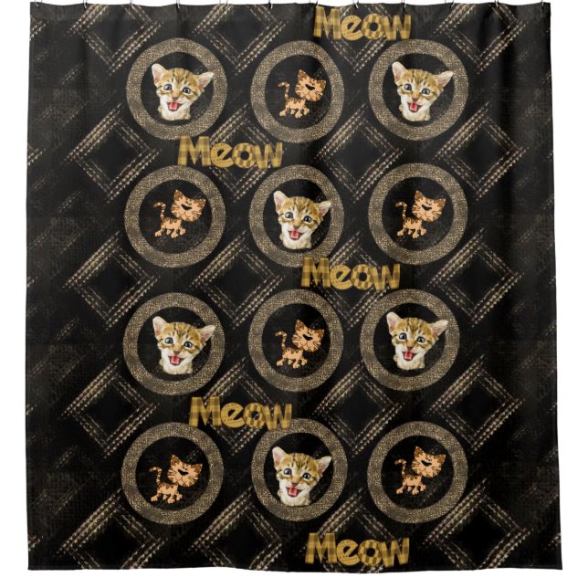 Para Box Cortina de chá, Gato de Miow Kitten (Frente)