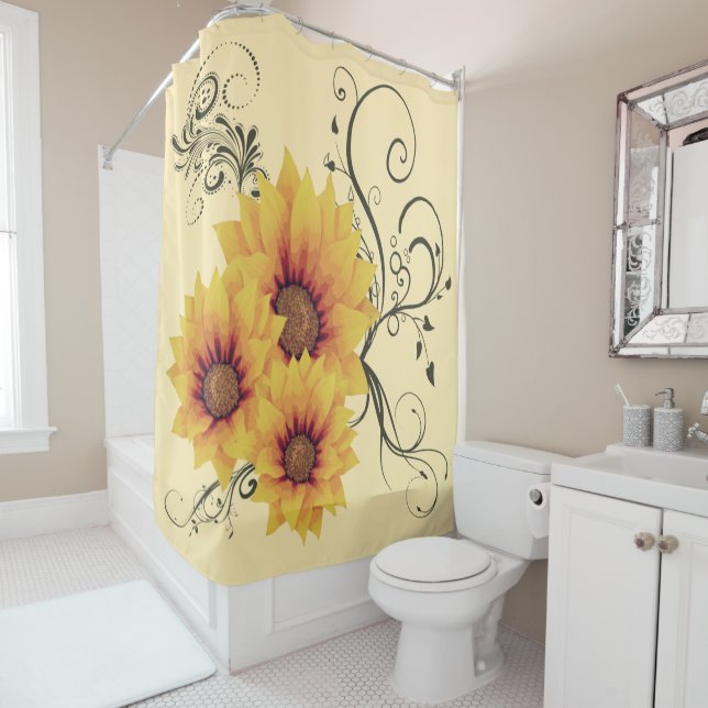 Para Box Cortina de chá girassol (In Situ)