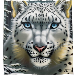 Para Box Cortina de Chá-Leopardo-da-Neve