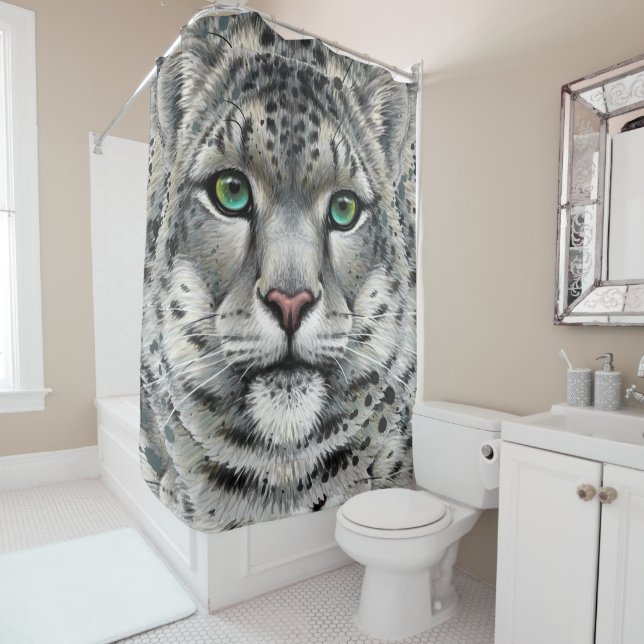 Para Box Cortina de Chá-Leopardo-da-Neve (In Situ)