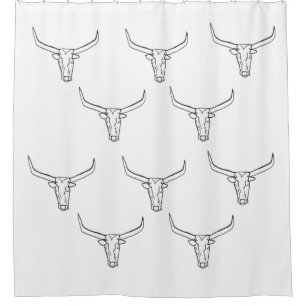Para Box Cortina de Chá Longhorn Steer