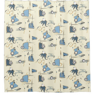 Para Box Cortina de Chá Moderna com Fundo bege