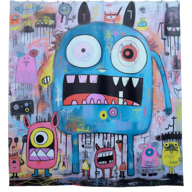 Para Box Cortina de Chá Monstro (Frente)