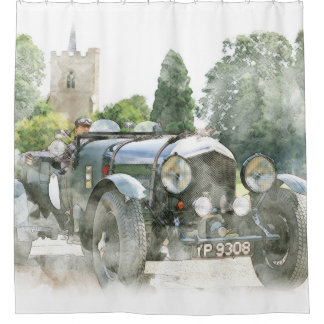 Para Box Cortina de chá Oldtime do automóvel do vintage