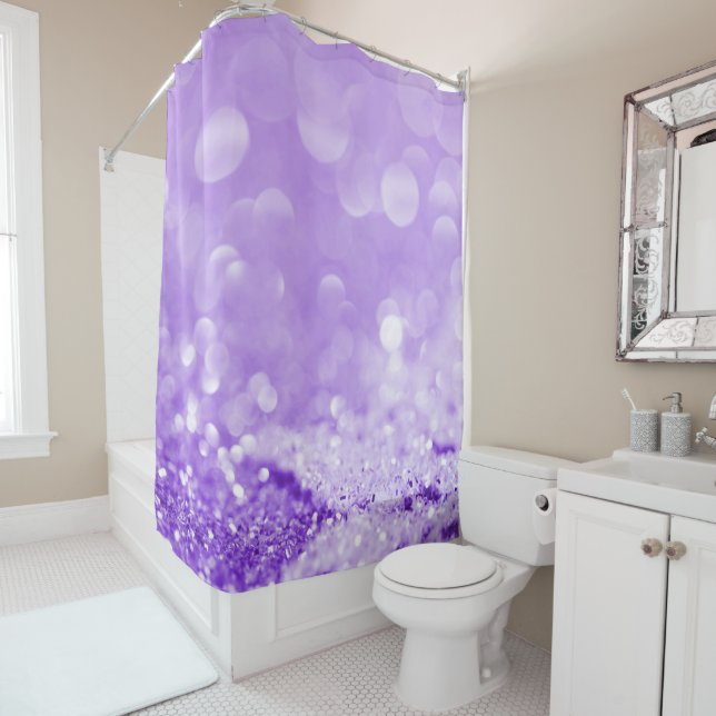 PARA BOX CORTINA DE CHÁ PADRÃO DE LAVANDA ELEGANTE (In Situ)