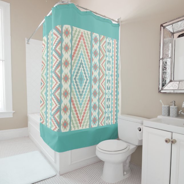 Para Box Cortina de chá/Padrão Tribal Aztec (In Situ)