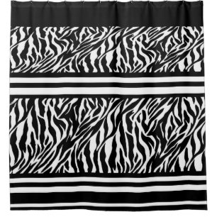 Para Box Cortina de chá/Padrão Zebra