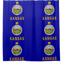 Para Box Cortina de Chá Patriótica com Bandeira do Kansas