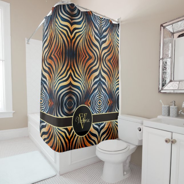Para Box Cortina de Chá Personalizada de Impressão Zebra Vi (In Situ)