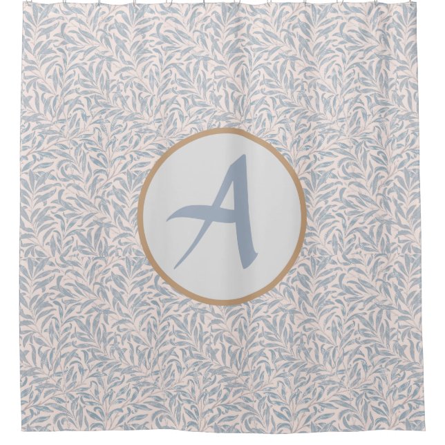 Para Box Cortina de chá PERSONALIZADA INICIAL William Morri (Frente)