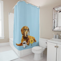 Cortina de Chá Red Dachshund