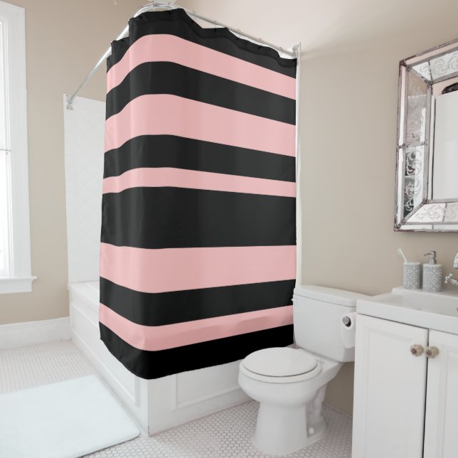 Para Box Cortina de Chá Rosa e Preto (In Situ)